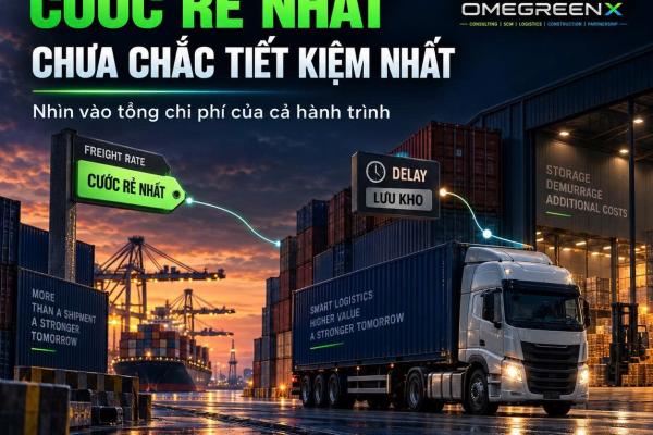 CƯỚC RẺ NHẤT CHƯA CHẮC LÀ PHƯƠNG ÁN LOGISTICS TIẾT KIỆM NHẤT